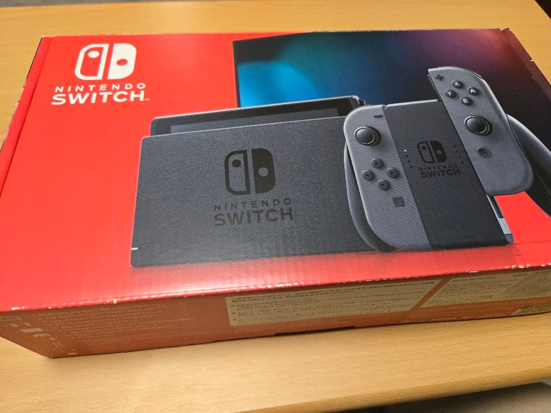 【美品・付属品有】Nintendo Switch グレー 付属品　バッテリーOK