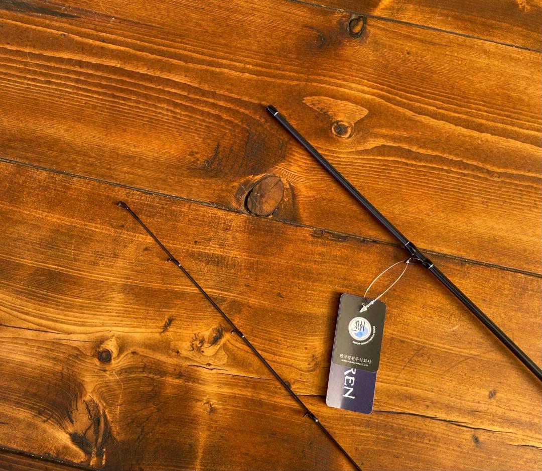 超軽量　カーボンロッド　ベイトロッド　C602L バスロッド　ウッドグリップ