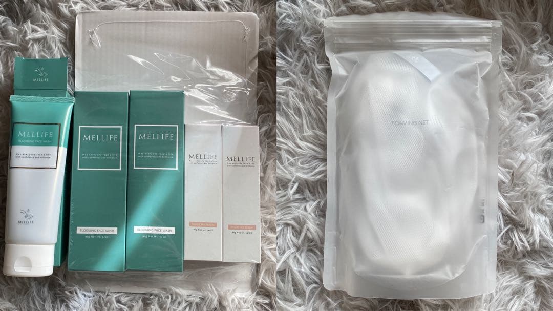 メリフ洗顔３本 炭酸美容液２本セット 洗顔ネット付