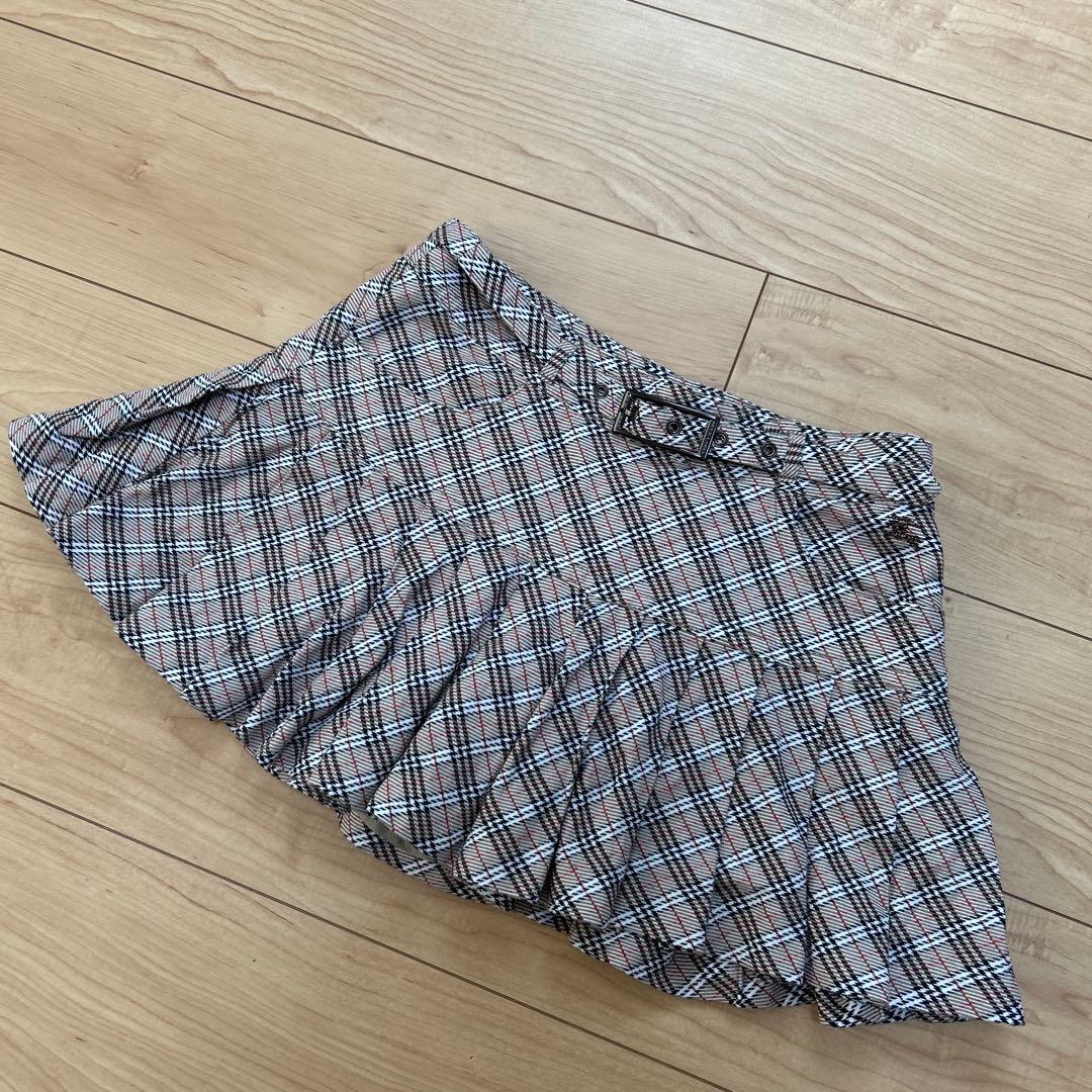 BURBERRYBLUE LABEL ミニスカート風 キュロット　ノバチェック