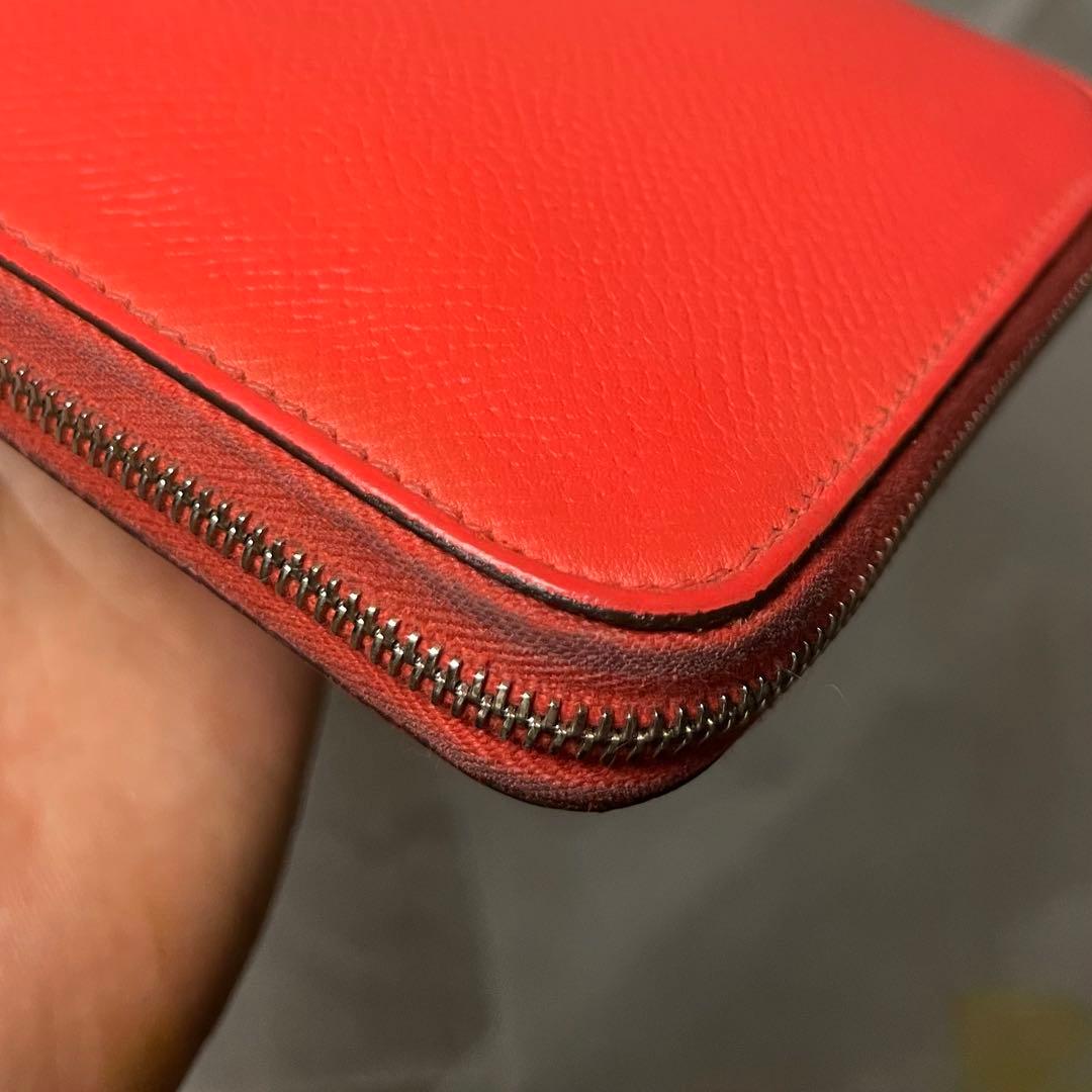 HERMES アザップロングシルクイン ヴォーエプソン長財布ラウンドファスナー