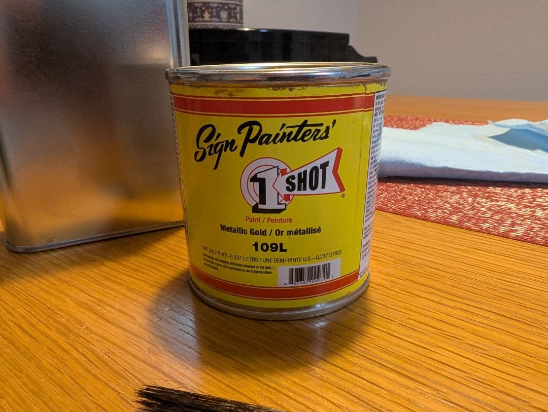 1SHOT メタリックゴールド塗料　中古　おまけ付き