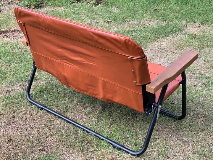 【超レア】本革＆天然木 鹿ベンチ専用カスタムカバーセット ライトブラウンレザー