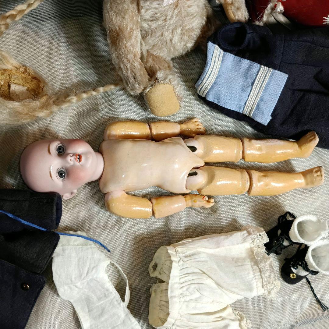 K3⭐アンティークドール　ケストナー143 　セーラー服の小さなお嬢さん