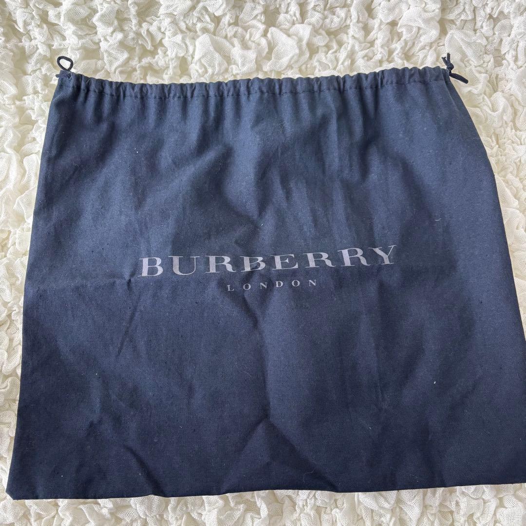 未使用級❗️ BURBERRY ハンドバッグ　ノバチェック　レザー　収納袋