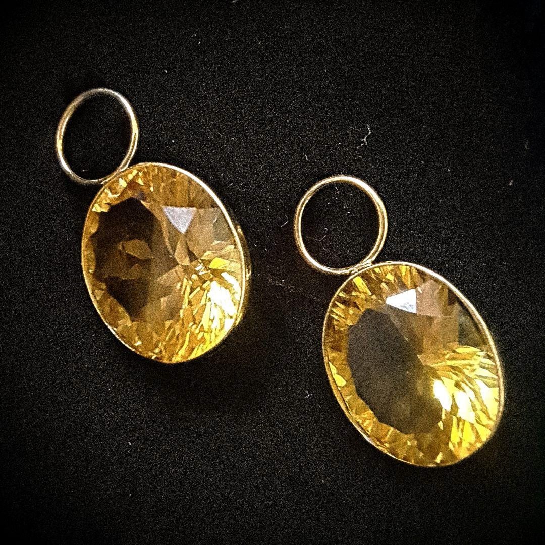 【新品未使用】K18 YG シトリン チャーム GSTV