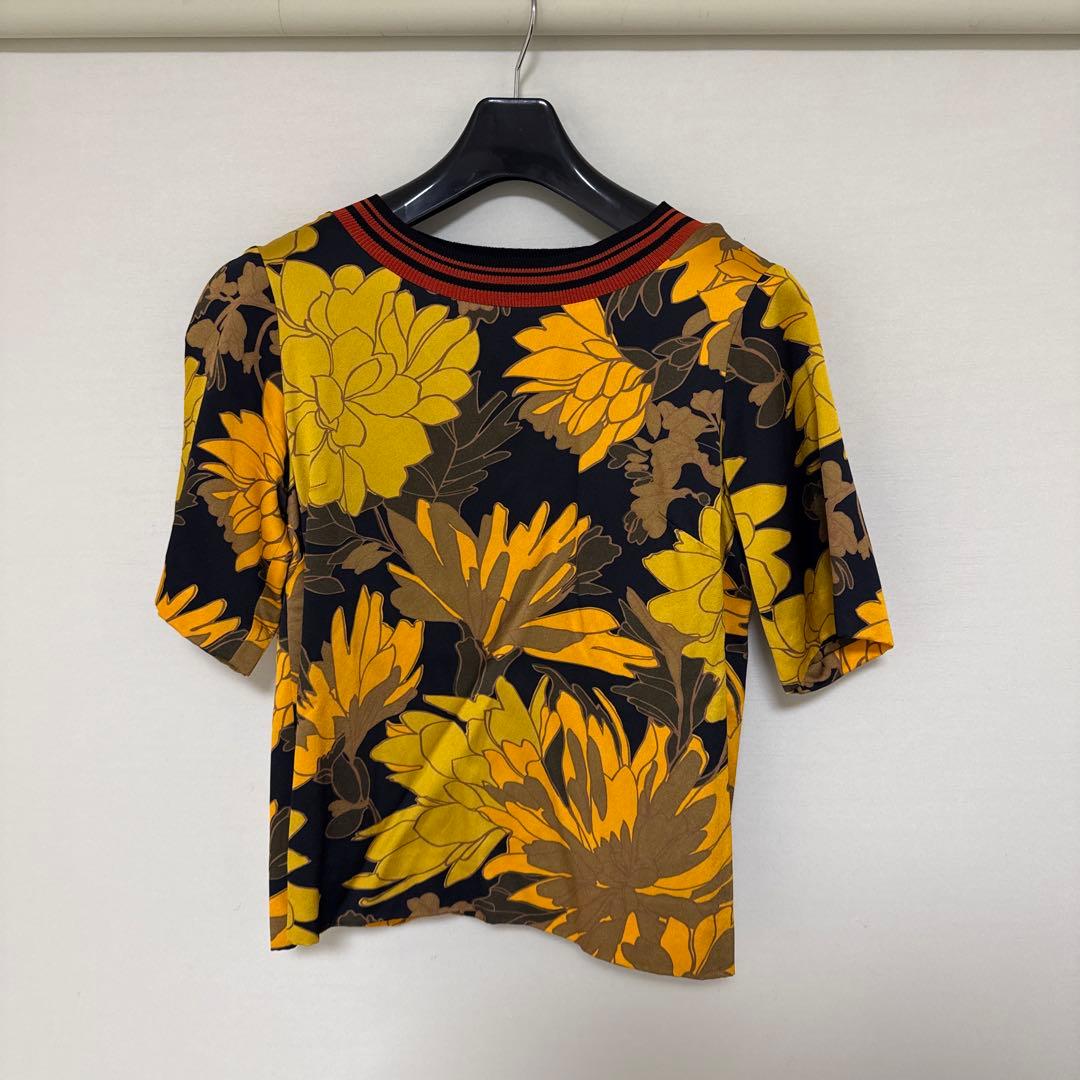 【美品】DRIES VAN NOTEN 半袖花柄Tシャツ サイズ38