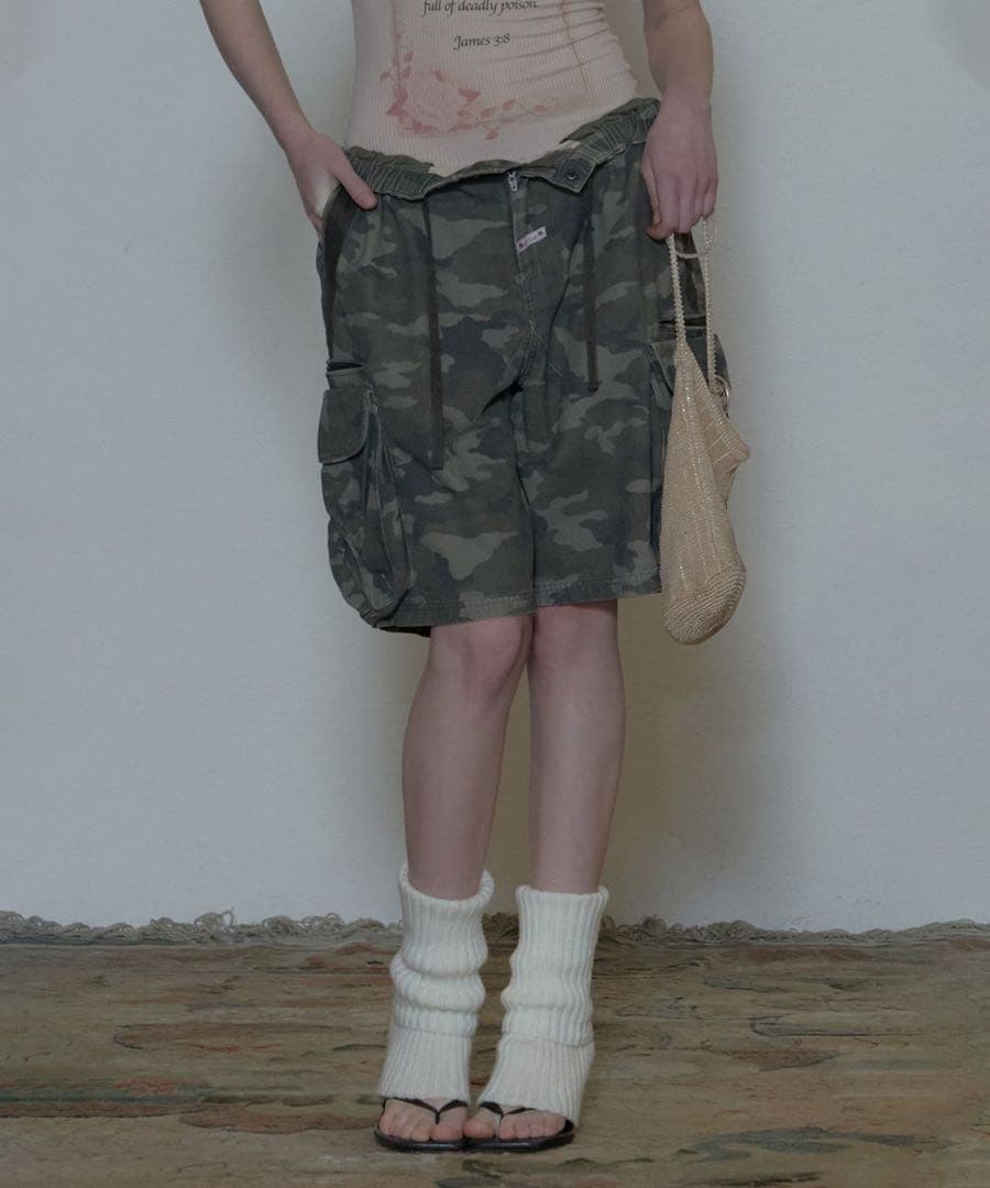 2月限定価格 チェウォン着用 Sculptor 迷彩 カモフラ ハーフパンツ