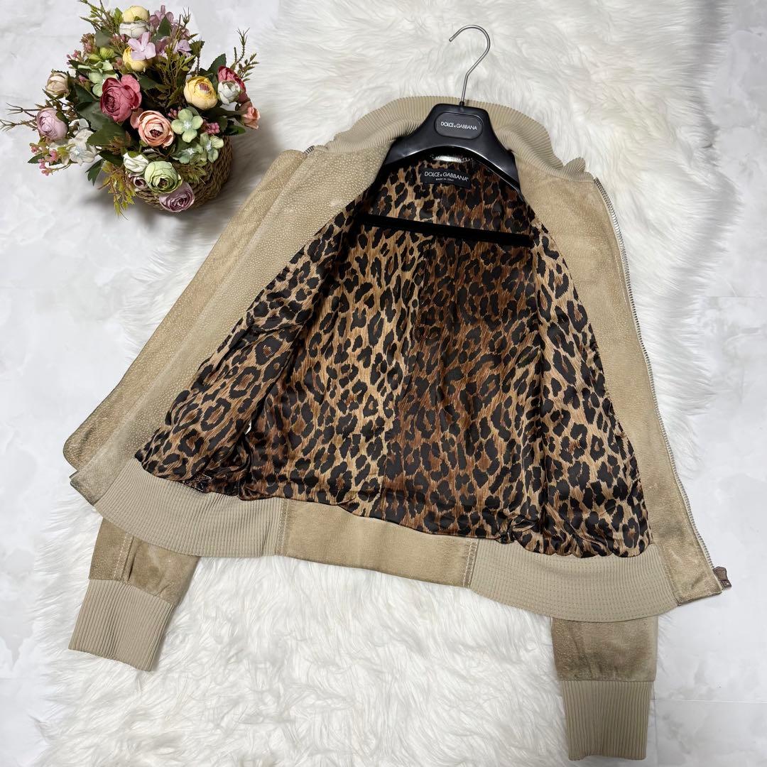 AI 本物 ドルチェ&ガッバーナ ダストウォッシュ加工 レザー ジャケット