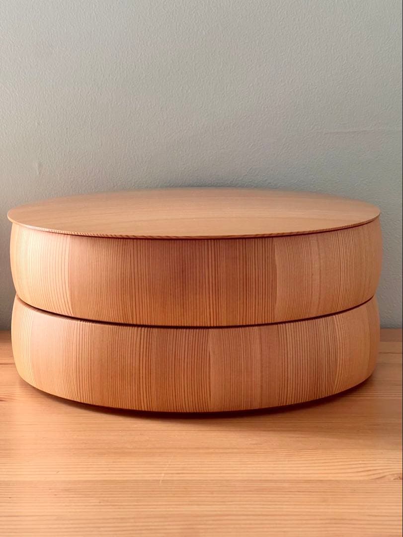 樽冨かまた 秋田杉 丸重 二段　重箱 お弁当箱　樽富　鎌田　通販生活　アクタス