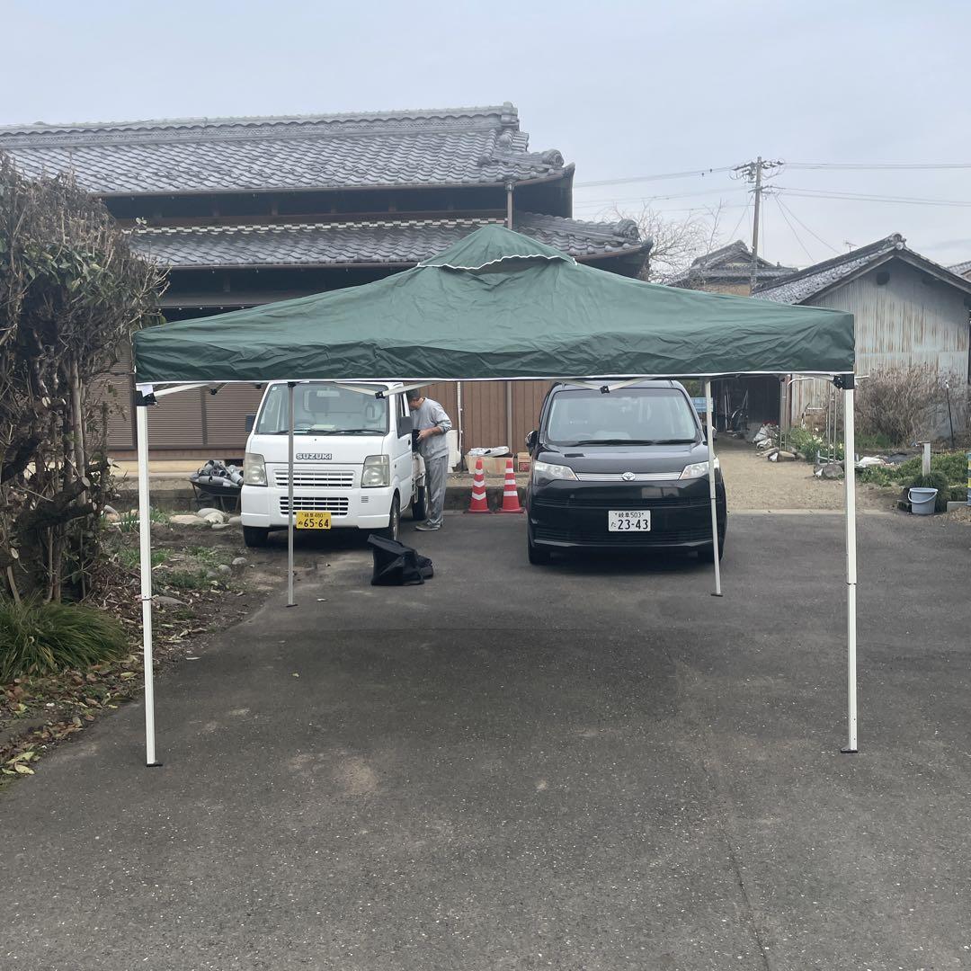 FIELDDOORタープ3m×3m UVカット耐水 サイドシート 2枚付き