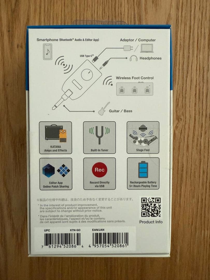 初代BOSS KATANA GO KTN-GO ヘッドホンアンプ 刀