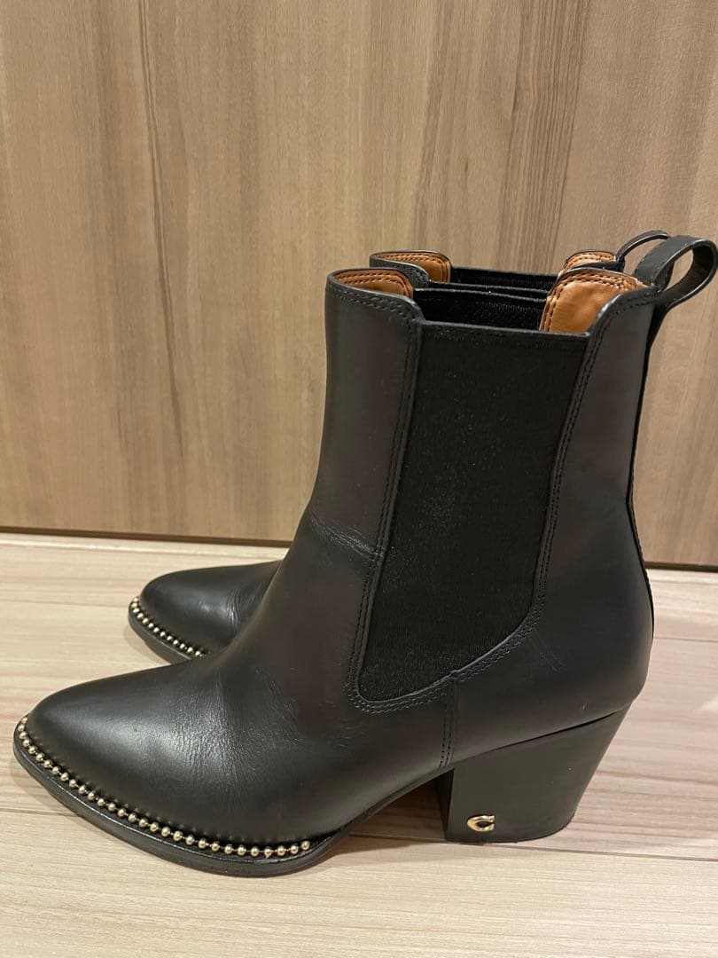 COACH コーチ ショートブーツ サイドゴア