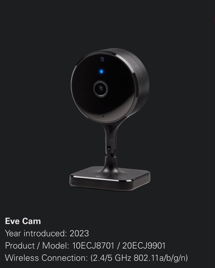 EVE Indoor Cam Apple Kit HKSV カメラ