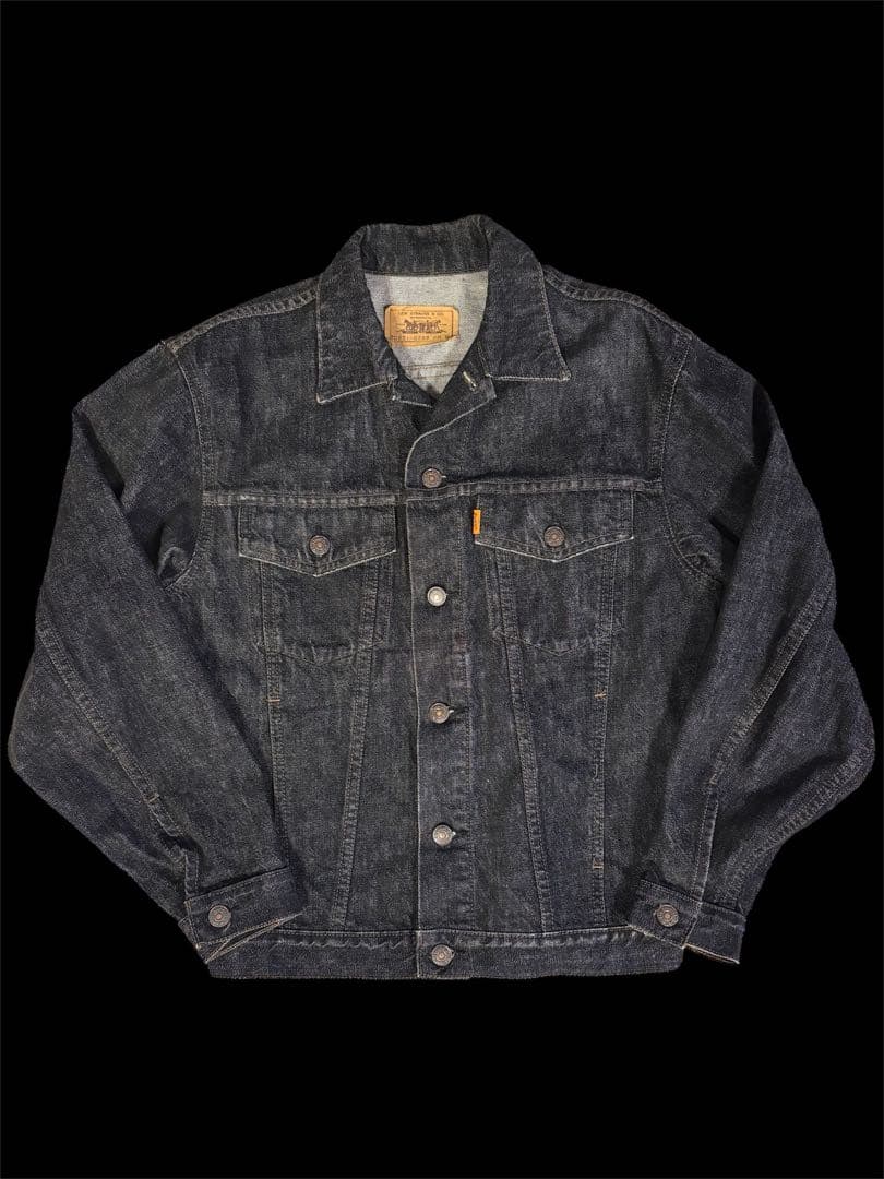 リーバイス levis 先染め ブラック 黒 90’s 濃黒 オレンジタブ