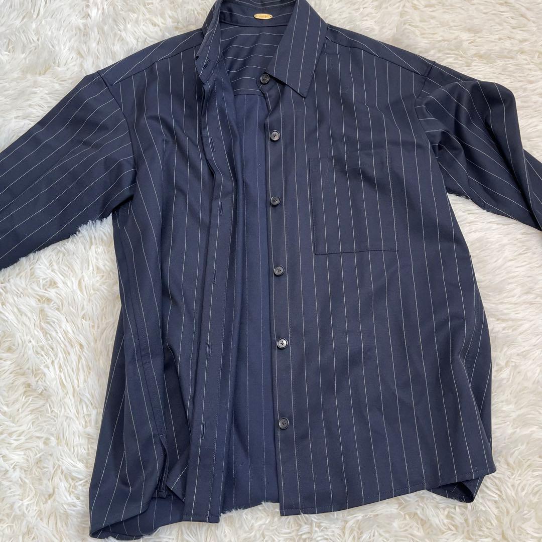 Muse de Deuxieme Classe ネイビー ストライプ シャツ