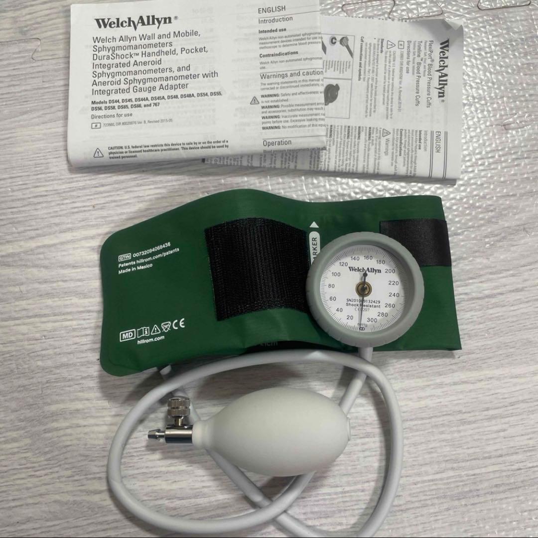 Welch Allyn アネロイド血圧計 手動ポンプ式