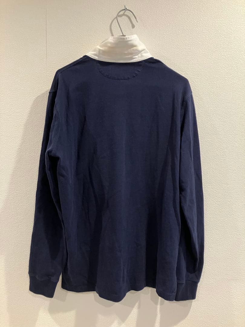POLO RALPH LAUREN ネイビー長袖 ラガーポロシャツ サイズXS