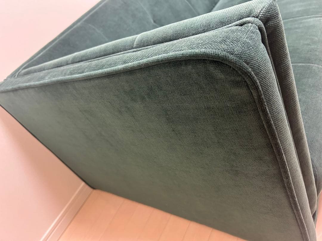 定価¥84,800 NOCE ソファLUXUR 3人掛け グリーン