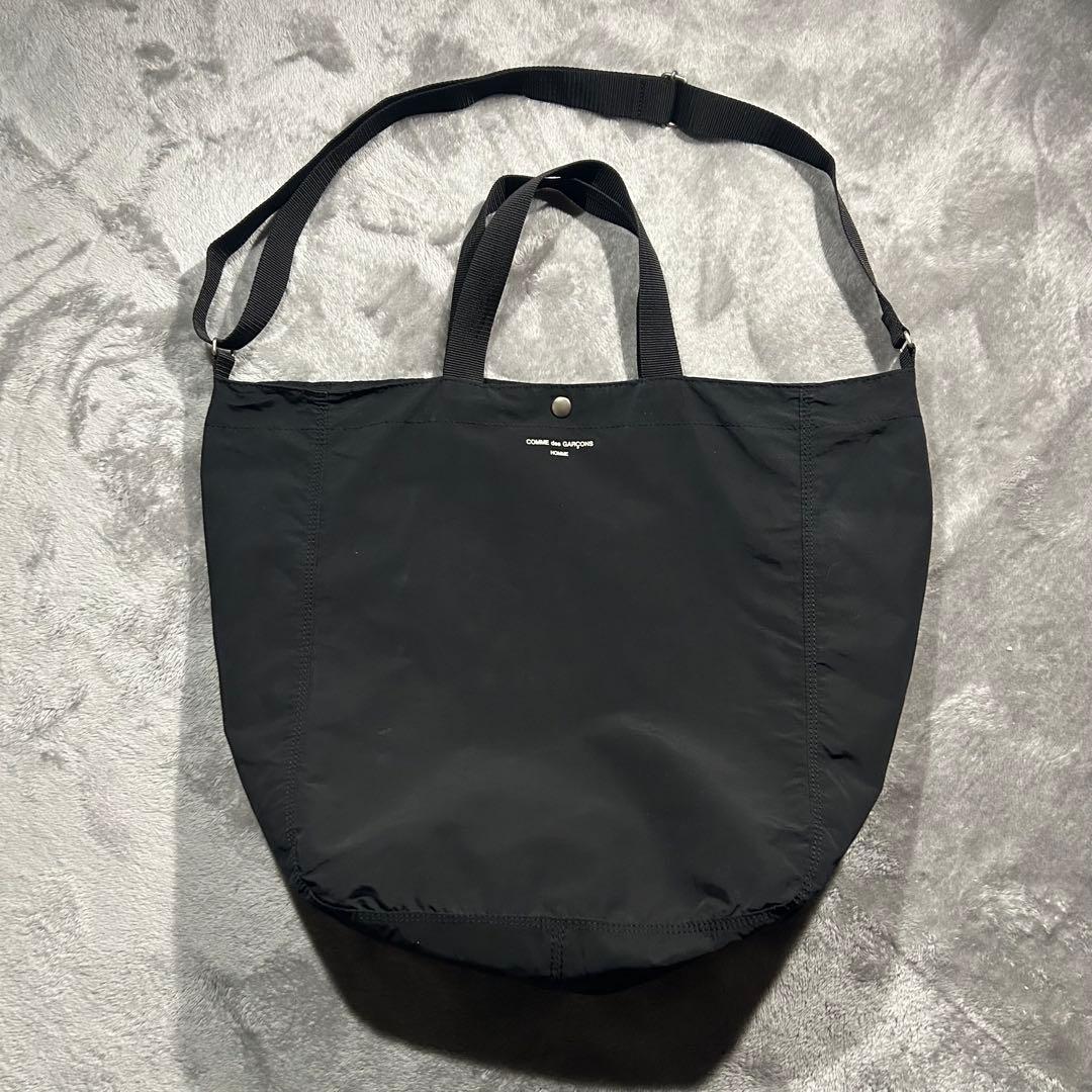 HOMME ロゴ2WAYショルダーバッグ ナイロン