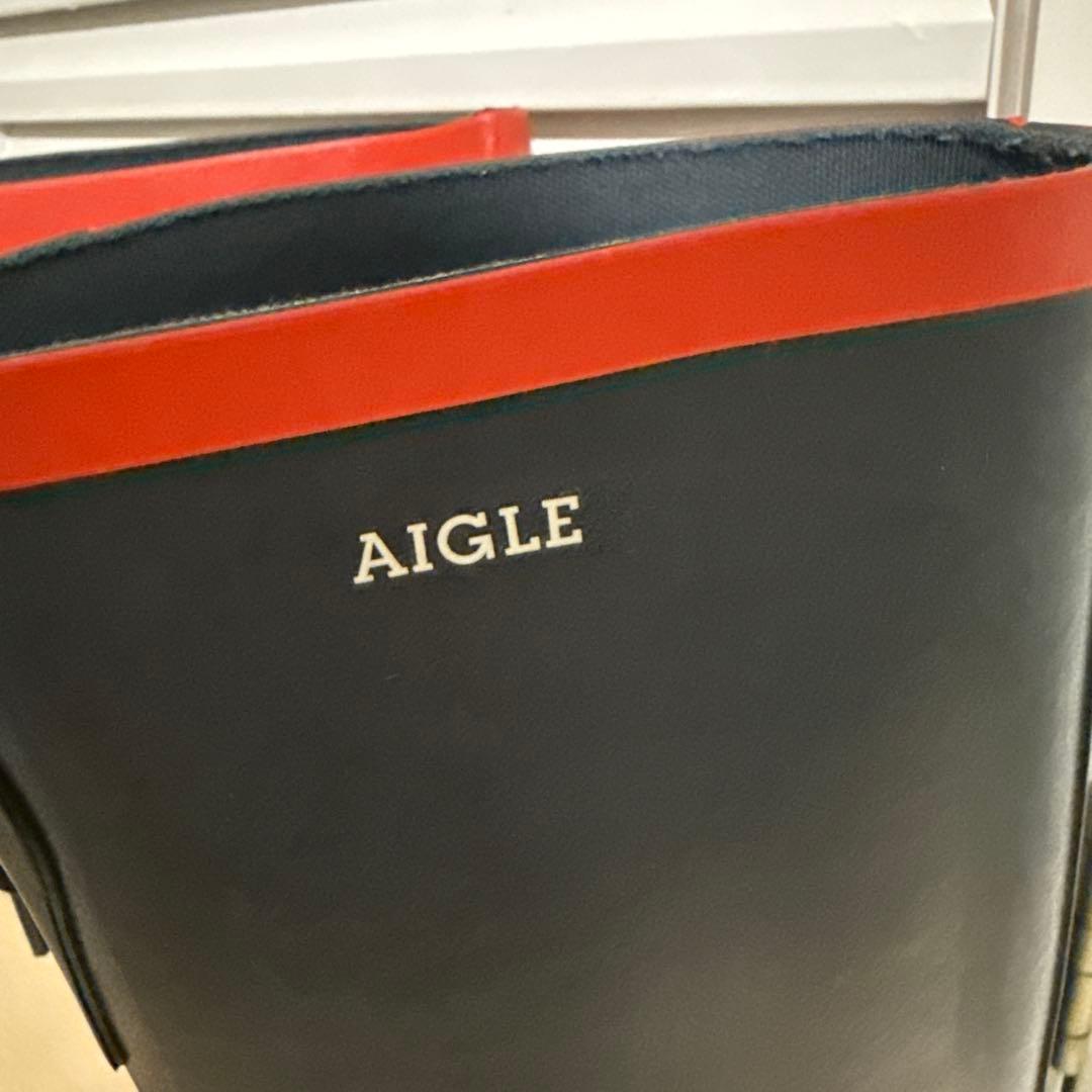 AIGLE 黒 ラバー レインブーツ size 40