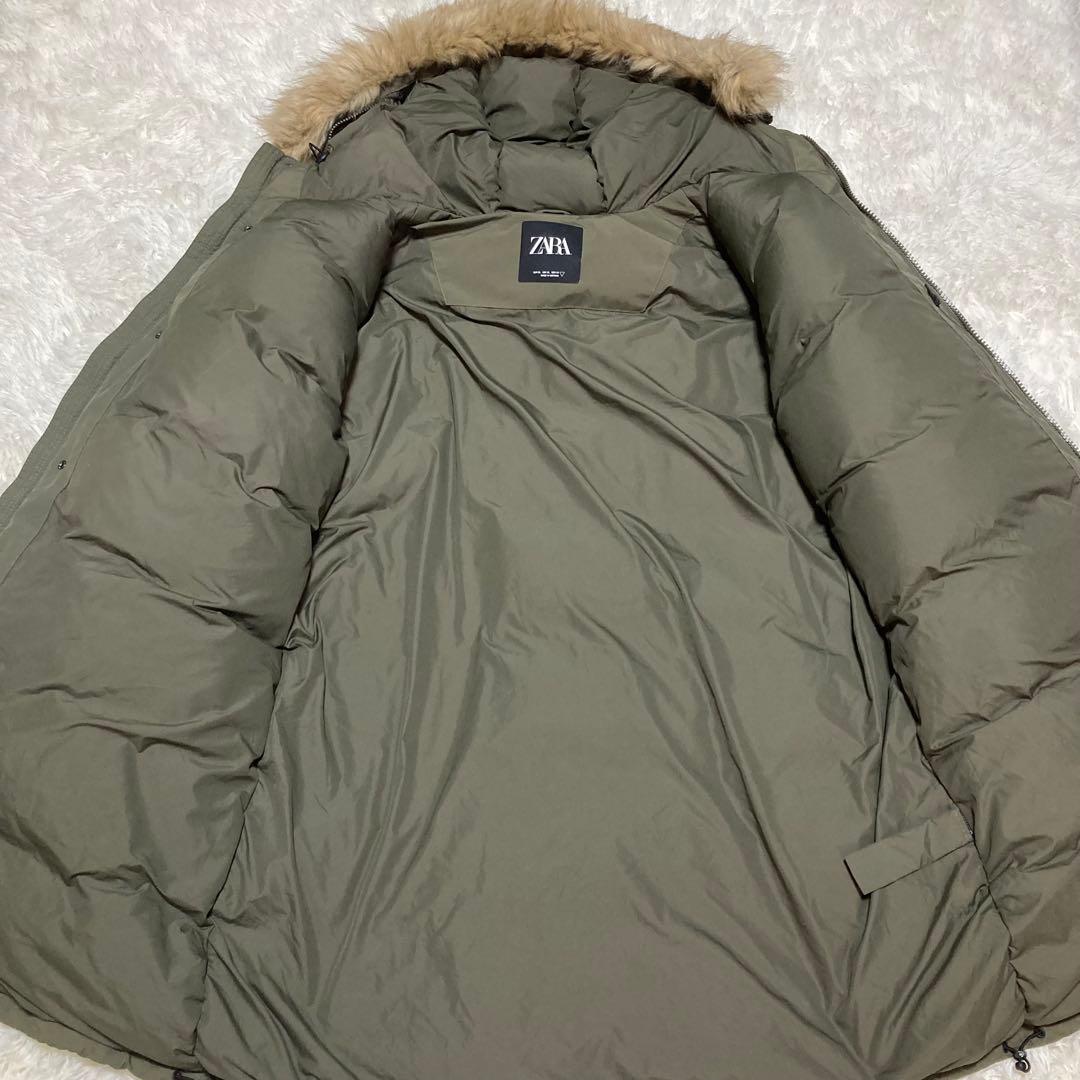 美品 ザラ　ZARA Ｎ-3B モッズコート ファー　XL BIGサイズ