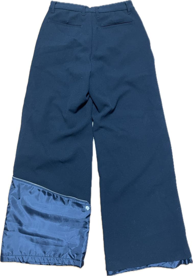 GRANCY リバースレイヤードデザインスラックス　モノマート