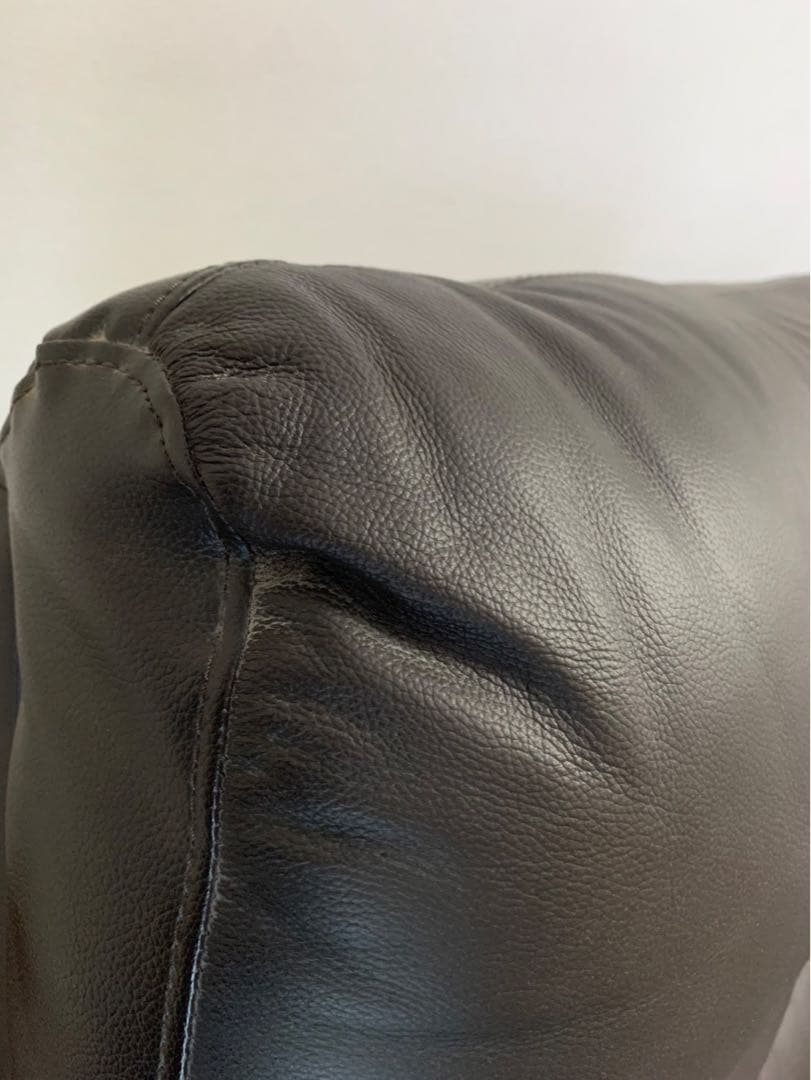 ニトリ 3人用 電動テーブル付 リクライニングソファ Nビリーバ 2革 DBR