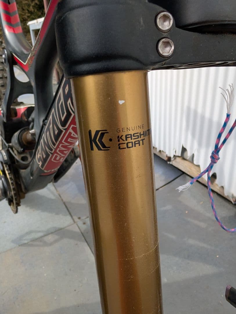 キ*グ様 サンタクルーズv10 ハンドルフレームカーボンホイールマグ 購入時85