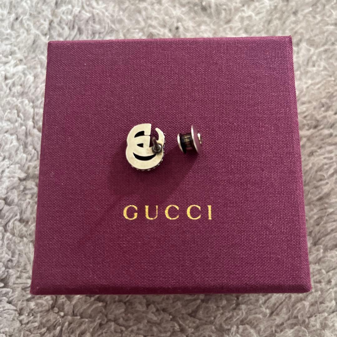 hulagirl 　GUCCI クリスタルダブルGブローチ　ピン