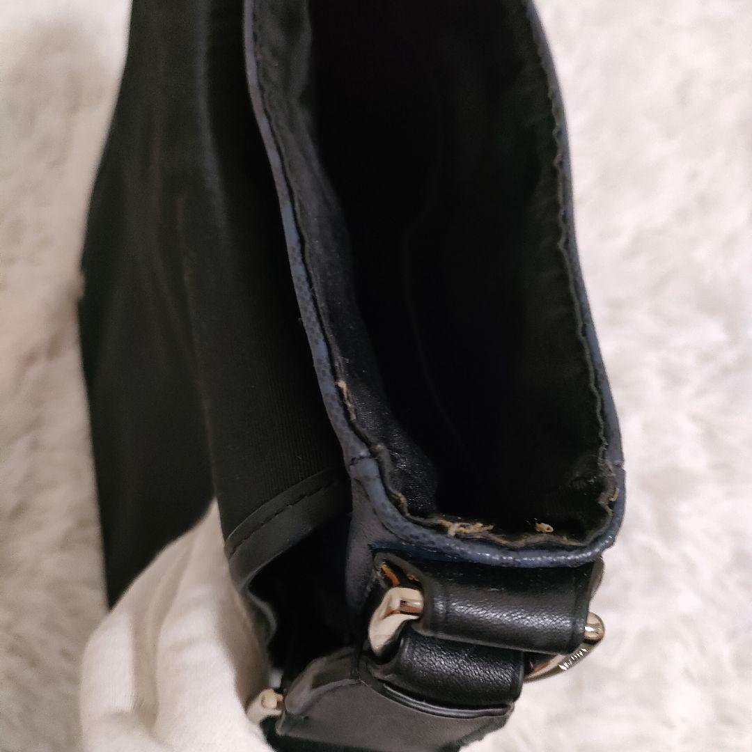 COACH コーチ ショルダーバッグ シグネチャー ネイビー PVC 状態良好♪