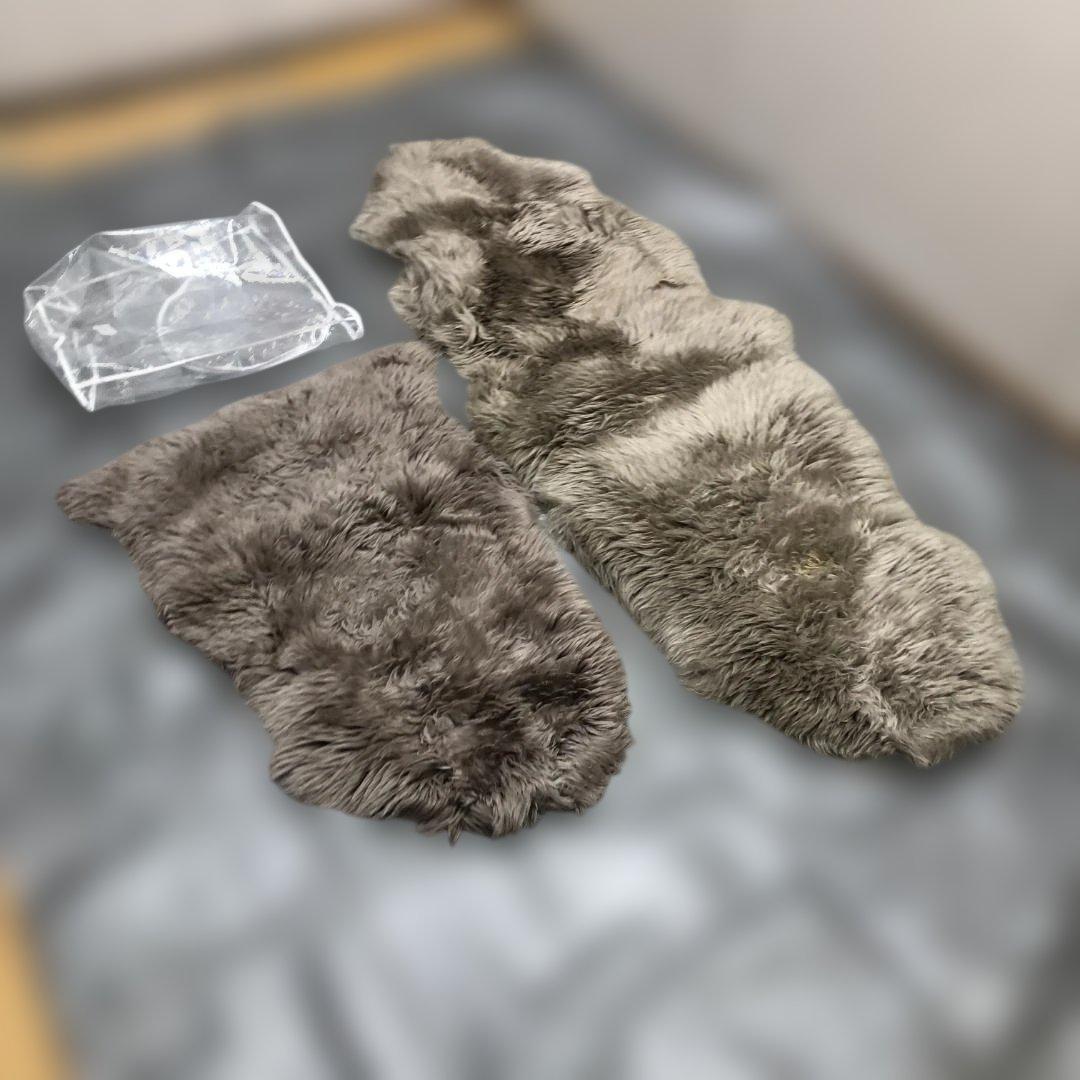 送料無料 天然ムートンラグ 毛皮 敷物 シープスキン 冬用ラグ 251230