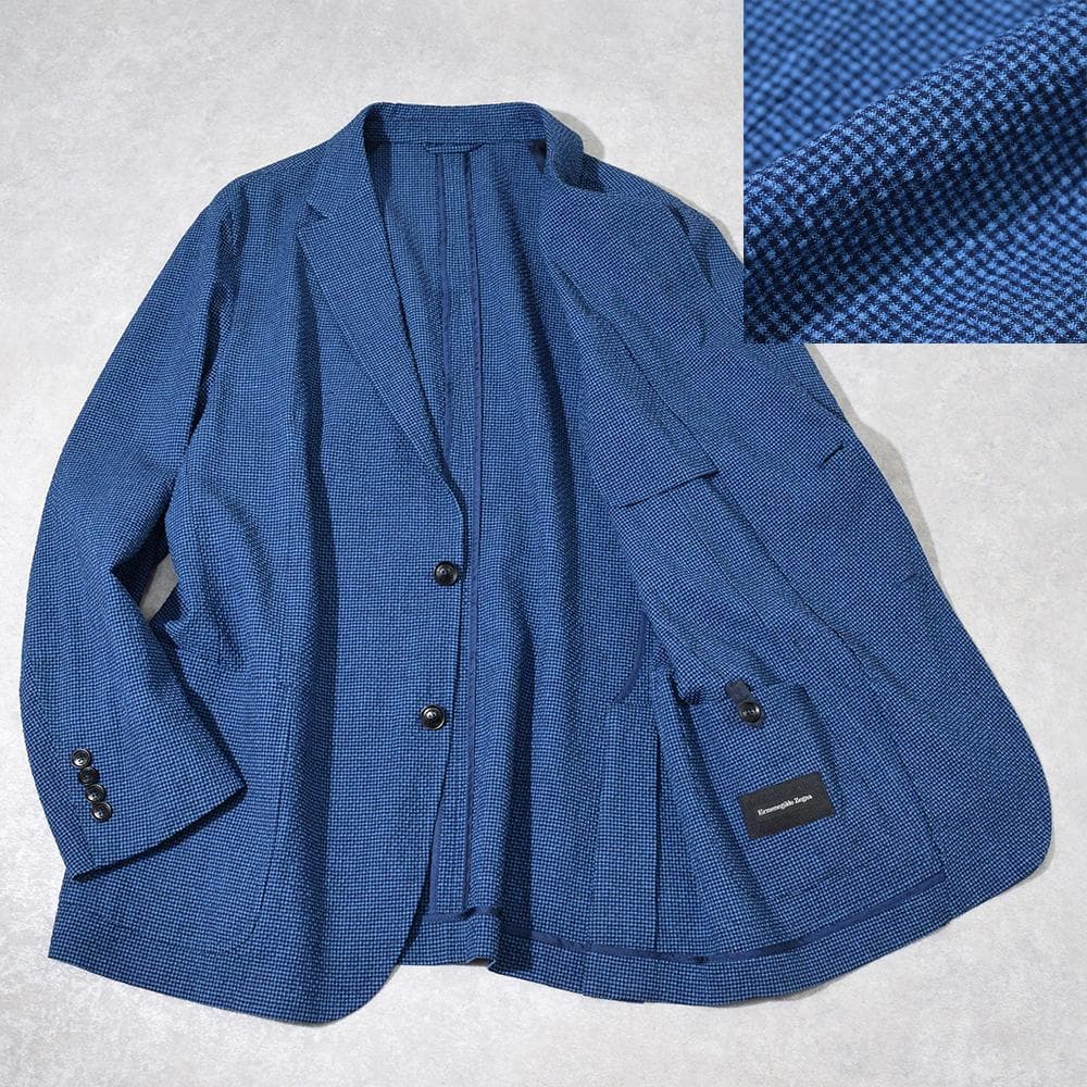 現行 ゼニア Ermenegildo Zegna シアサッカー ジャケット 54