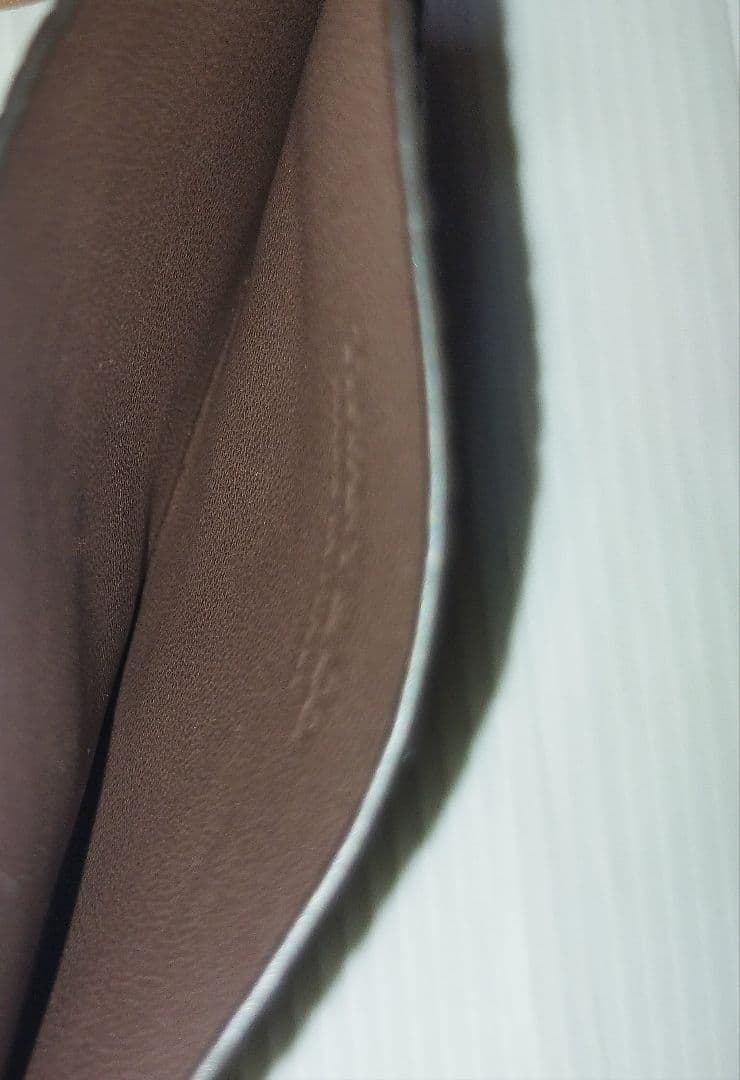 極美品　ティファニー ウェーブエンボス レザー カードケース 茶　箱無し