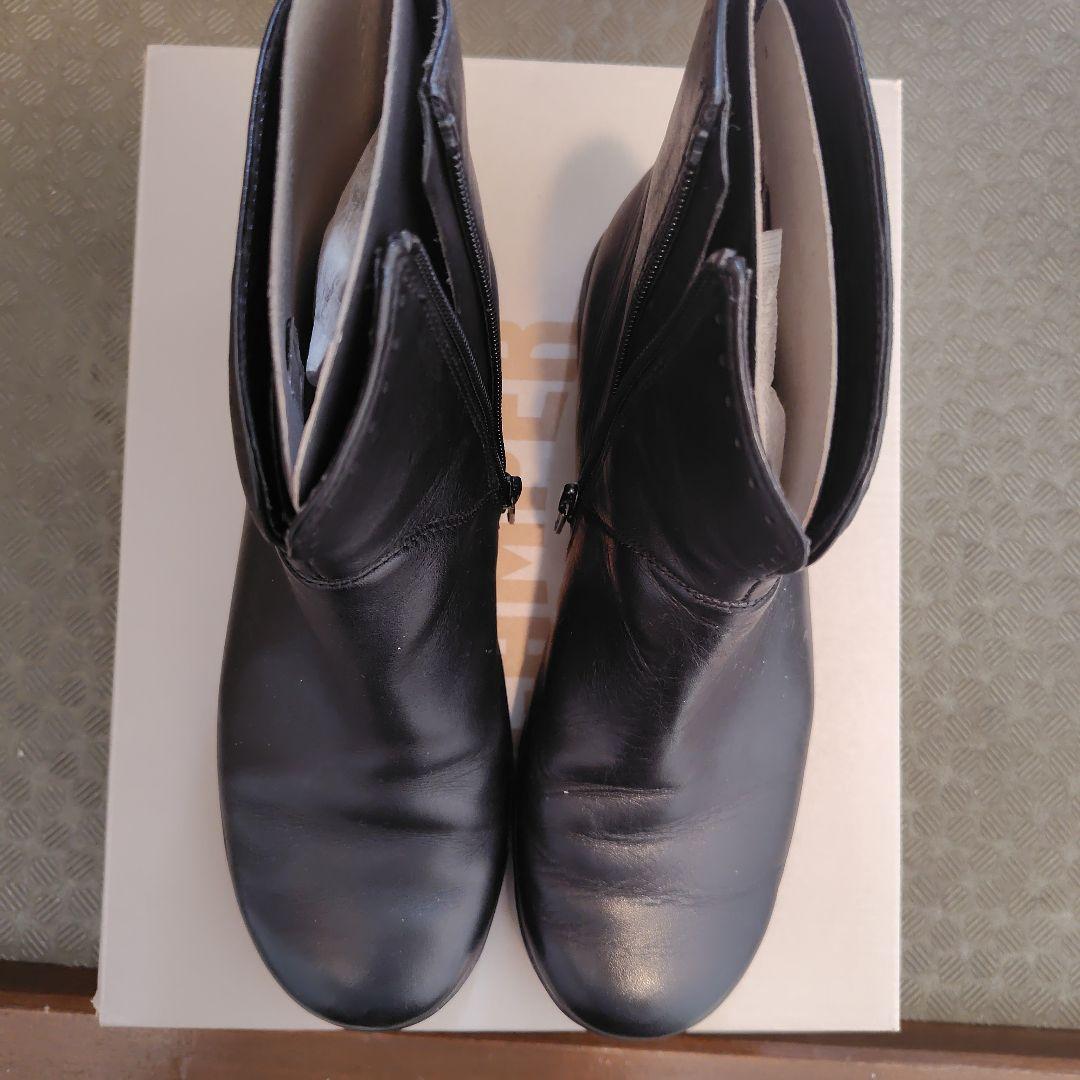 カンペール　 黒 ジッパーブーツ