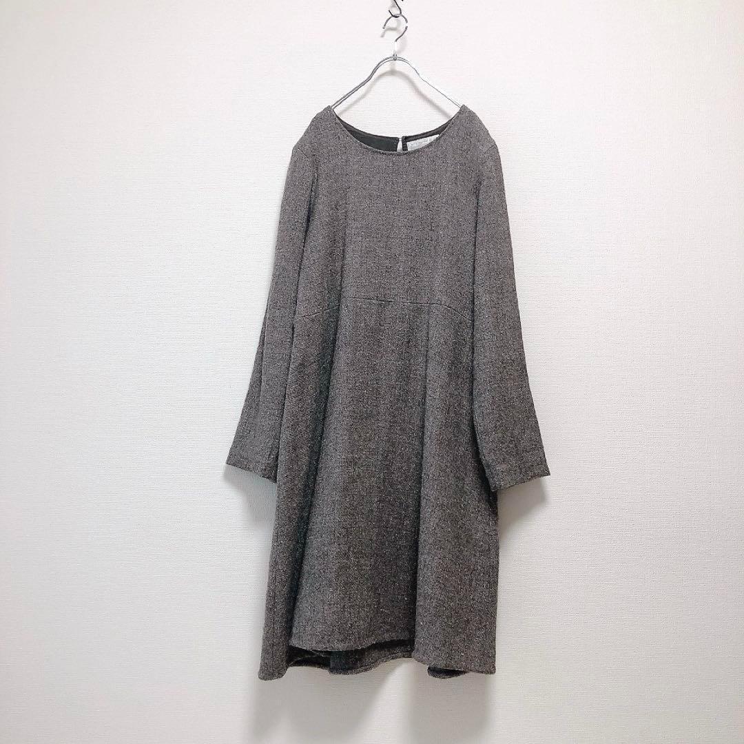 カディアンドコー★Khadi and Co★ワンピース★Aライン★ハンドメイド