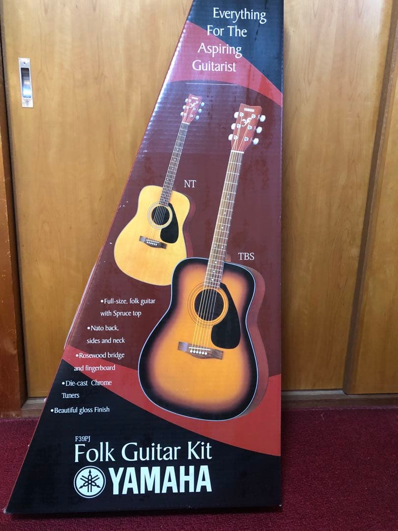 YAMAHA アコースティックギターとケース　F39PJ