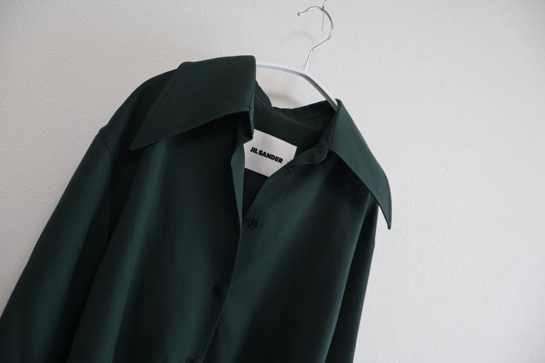 JIL SANDER ダークグリーン 長袖シャツ