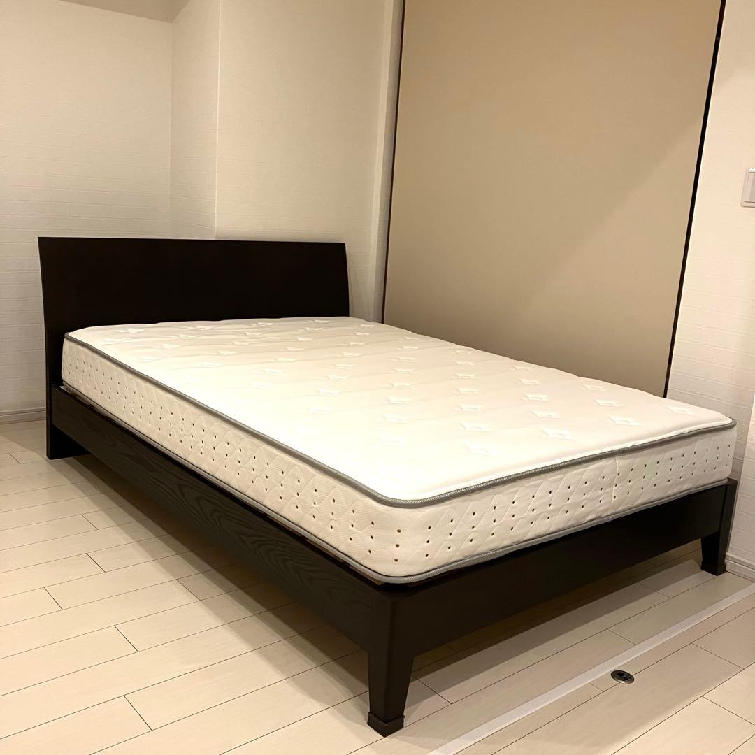 アクタス　ACTUS ベッド　ダブルベッド　マットレス付き