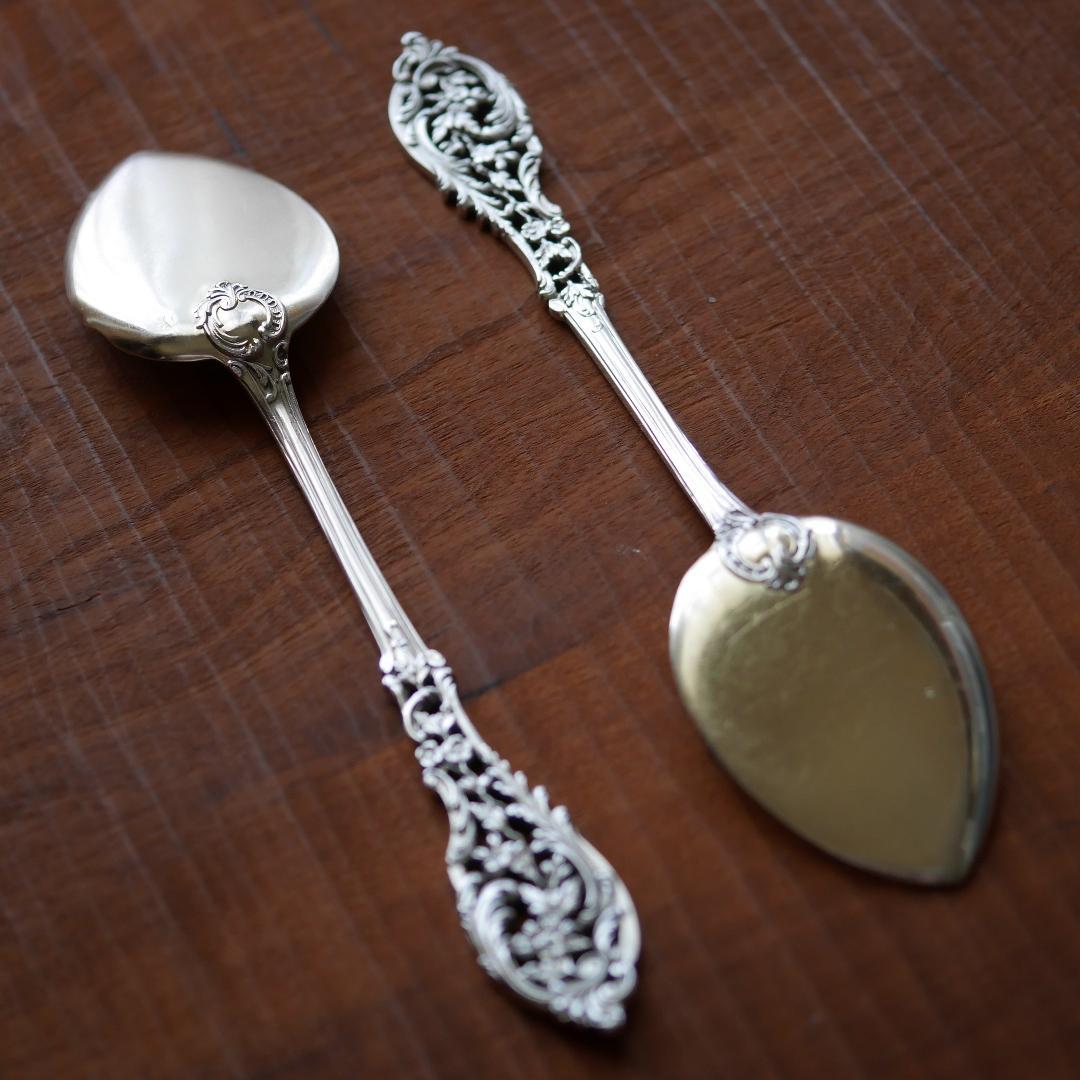 ◆アンティーク◆シルバー950◆JeanGranvigne◆スプーン2本セット◆