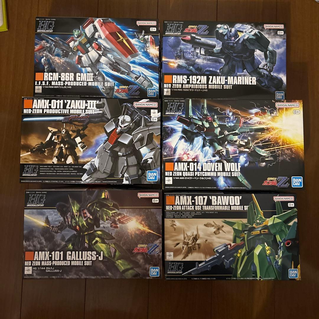HGUC機動戦士ガンダムZZ ガンプラ　まとめ売り　6セット