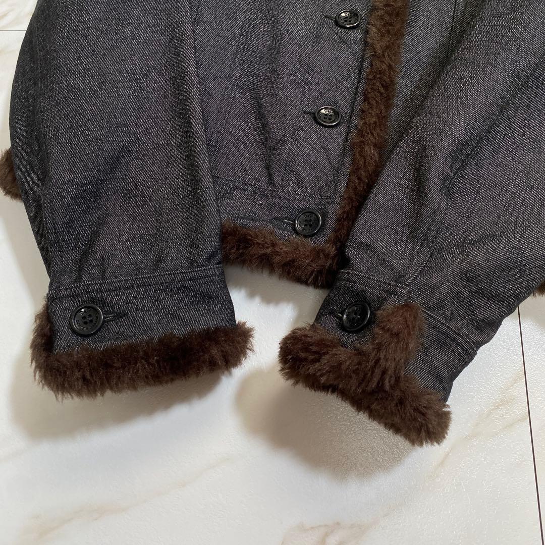 未使用級♡ドルチェアンドガッバーナ ファー デニムショートジャケット Gジャン