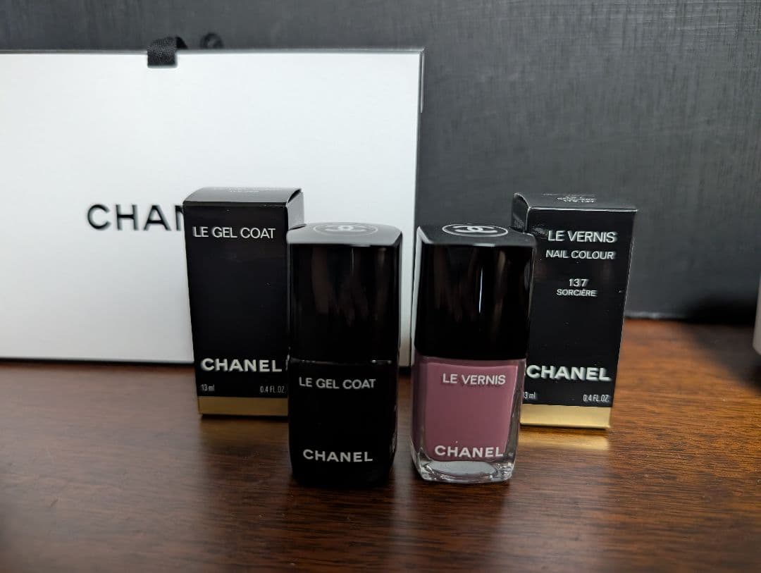 CHANEL LE GEL COAT&LE VERNIS 137 ソルシエール