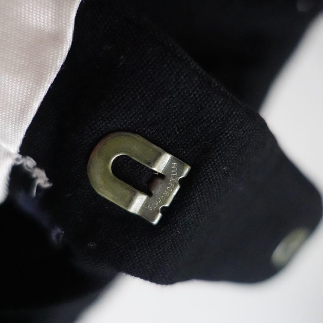 パンツ 1960s Vintage Black 2tuck Wide Trousers