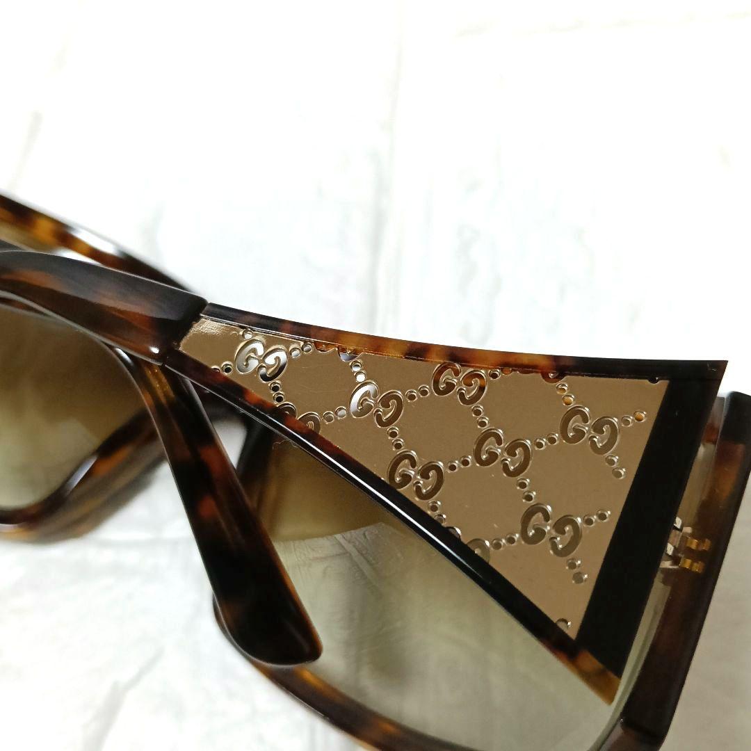 528 GUCCI サングラス マイクロGG ブラウン ケース・クロス付き