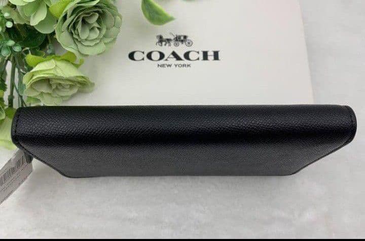 新品未使用コーチ長財布パックマンブラックレディースメンズ送料無料即日発送