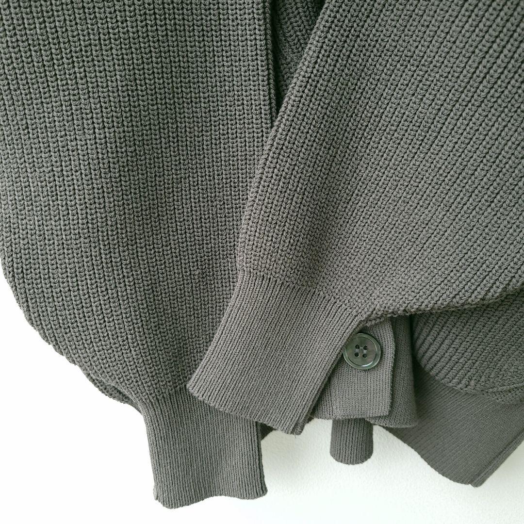 新品未使用タグ付き　ハグオーワー　畦編みニットカーディガン　サイズフリー