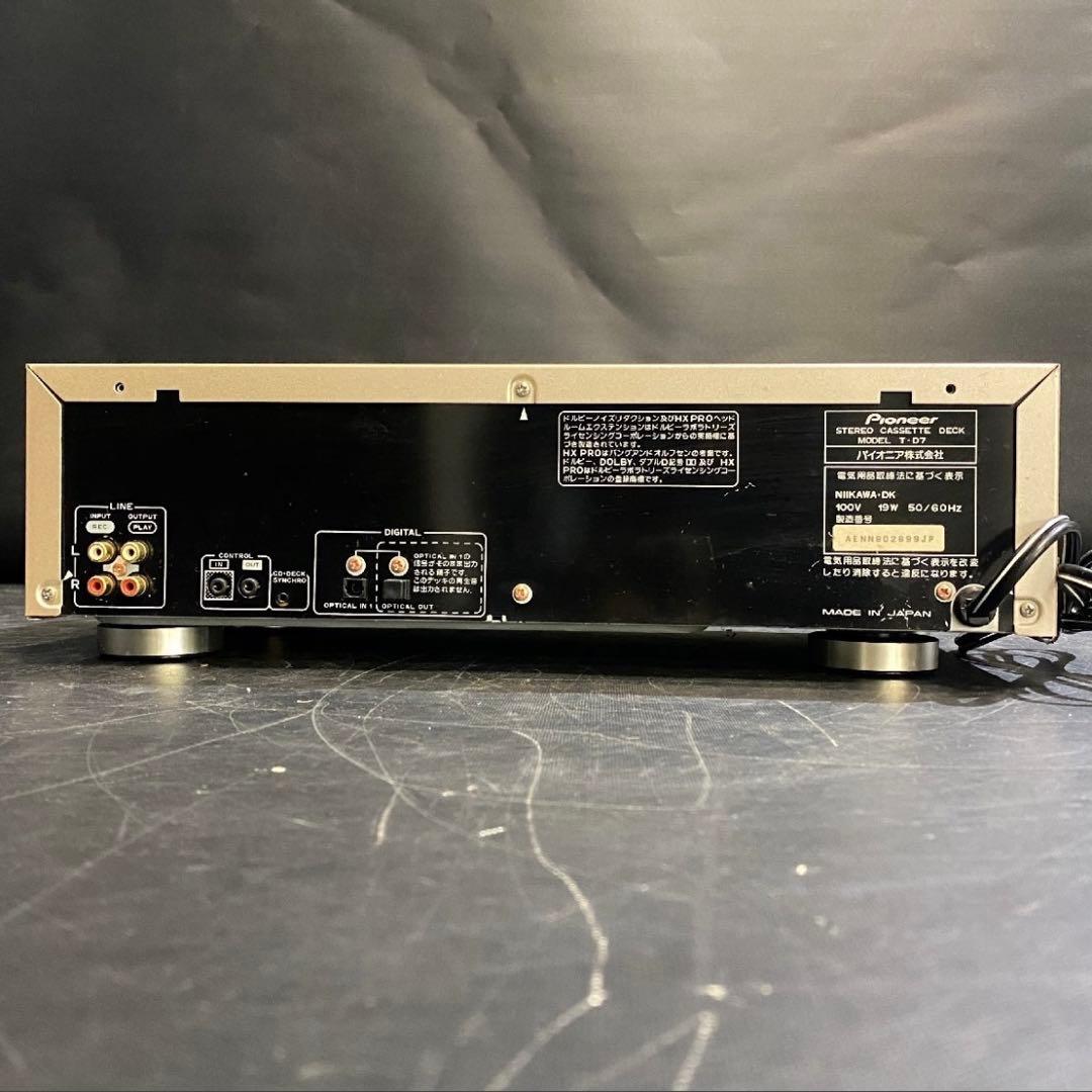 【完動品】Pioneer T-D7 パイオニア カセットデッキ