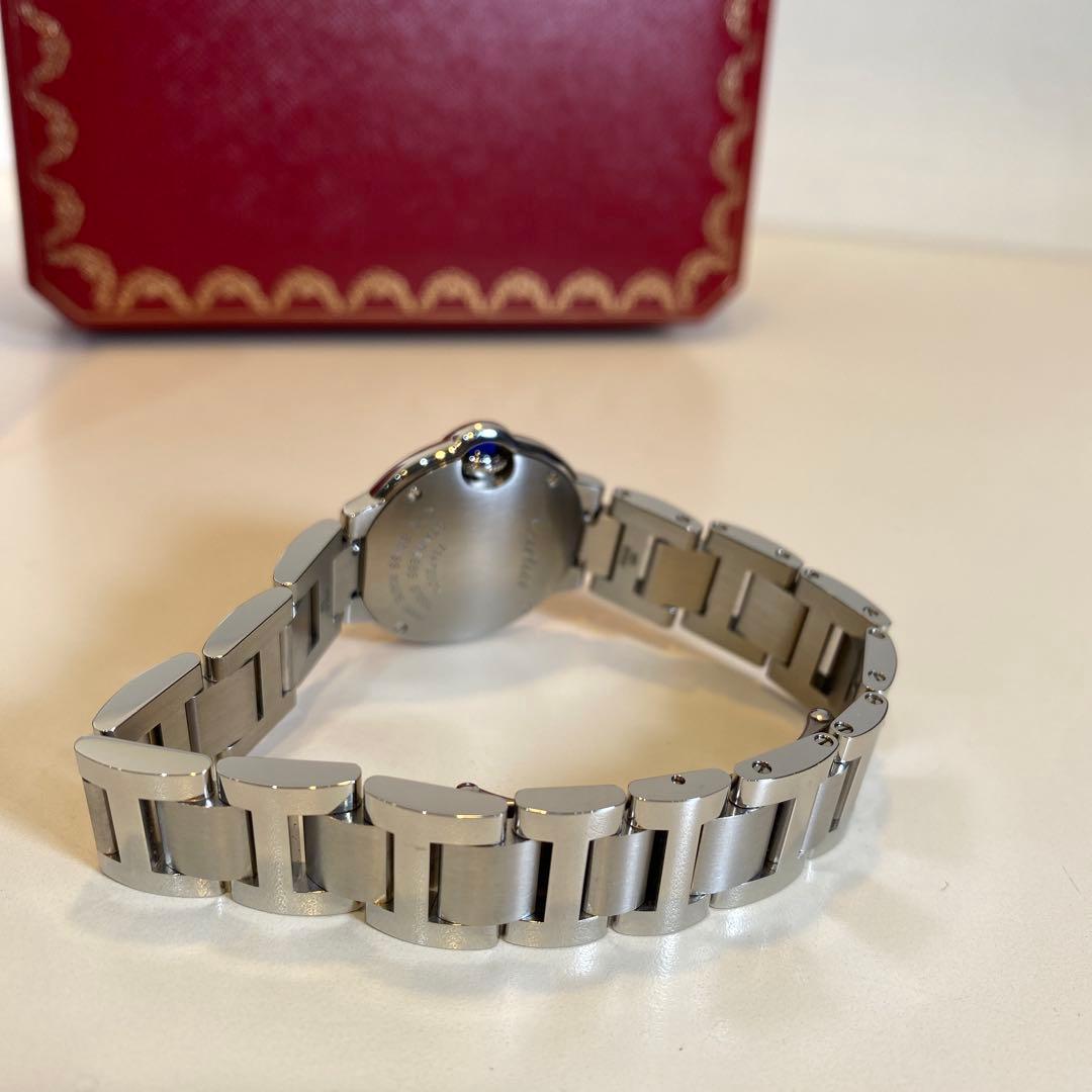 【未使用に近い】カルティエ バロンブルー　28 クオーツ　レディース時計