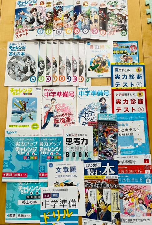 進研ゼミ小学講座 ６年生 チャレンジ 4教科1年間分（2021年度版）